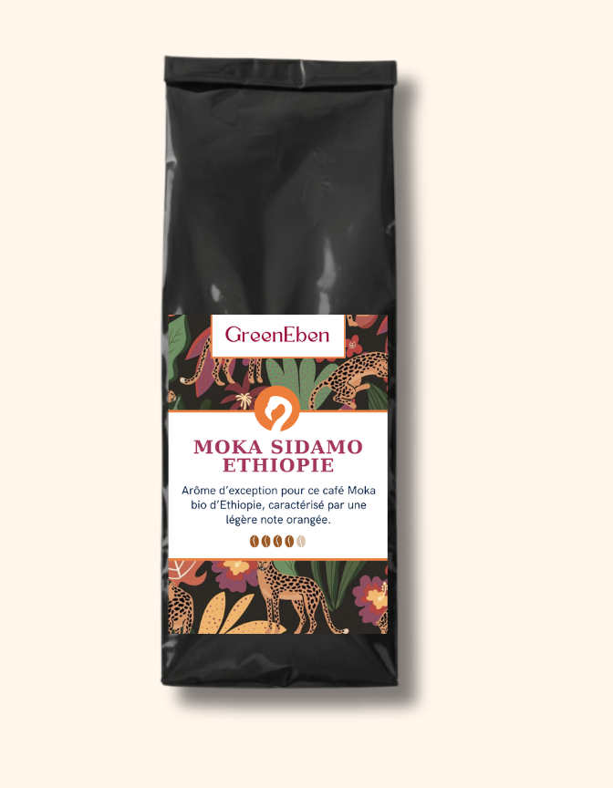 Café en grains Moka Sidamo – Aromatique et fruité