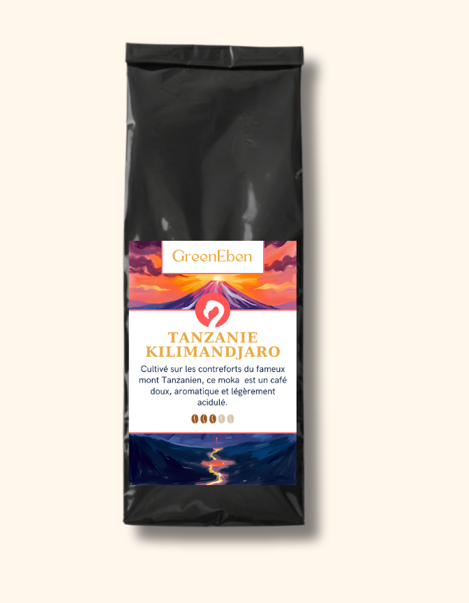 Café en grains Tanzanie Kilimandjaro – Vif et structuré