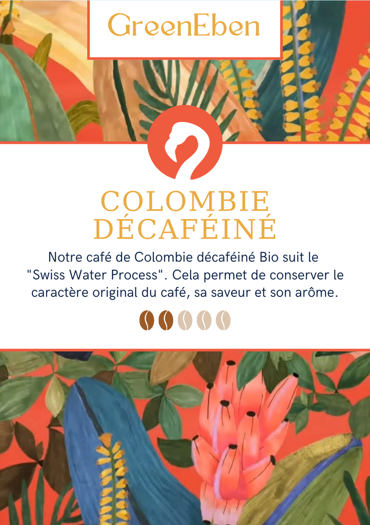 Café Colombie Décaféiné Swiss Water process