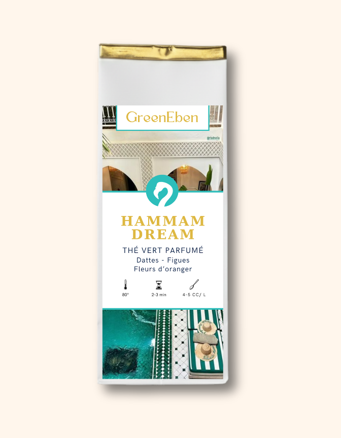 Hammam Dream - Thé métissé parfumé Dattes, Fleurs d’oranger