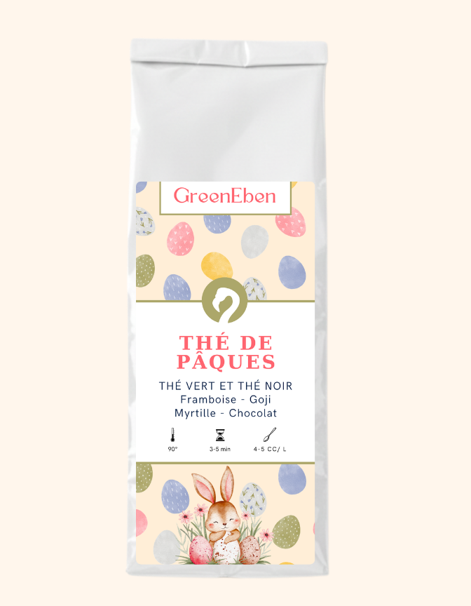 Thé de Pâques - Framboise, Myrtille, Chocolat